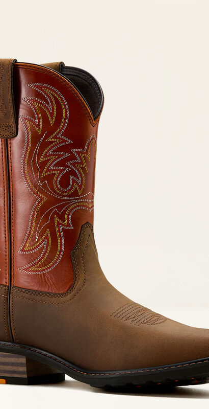 Ironside Square Toe Steel Toe Work Boot Medial